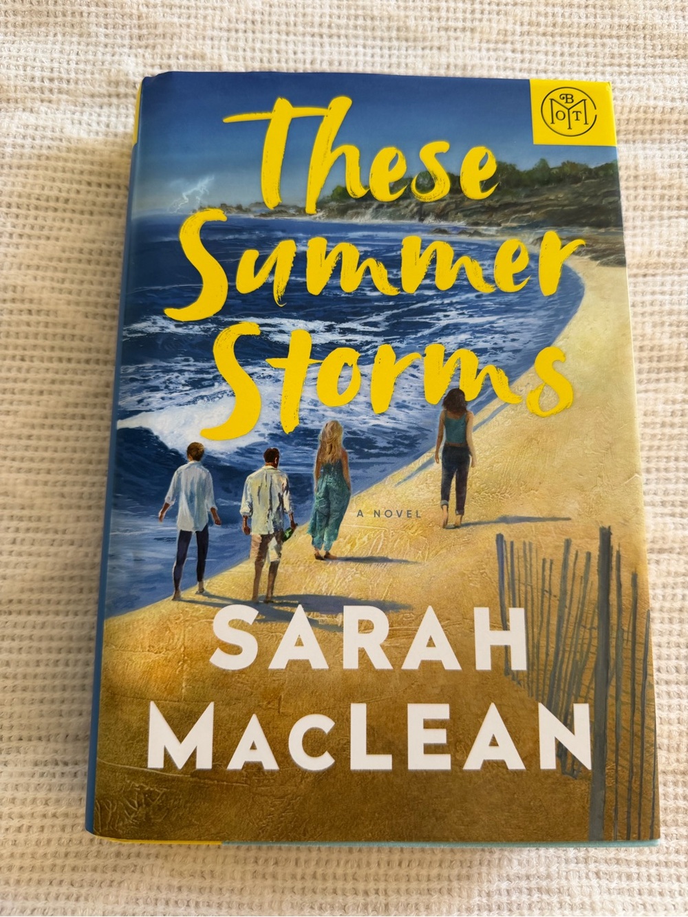 Hardcover Book: These Summer Storms by Sarah MacLean - Yellow & Blue Hardcover